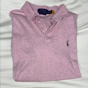 Ralph Lauren Light Pink Custom Slim Fit Polo